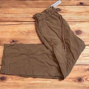 Alice + Olivia Brown Trousers with Drawstring Waist